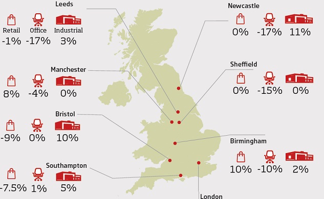 Business rates UK map