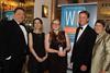 Overall winner Angharad John from Oxford Brookes University (second from right), with John Forrester from C&W (left), Carole Ditty from Bouygues UK (second left) , David Corry from Turner & Townsend and Elspeth Burrage, outgoing WiP national chairman