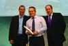 One for the road: ProLogis's Paul Weston (centre) accepts the Best Speculative Building award for River Road in Barking