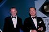 2002 A Lifetime Achievement Award was presented to John Ritblat, pictured with former Property Week editor John Welsh