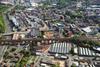 Aerial view of Stockport Town Centre West
