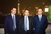Treasury triumvirate: Robert Tincknell, Richard David and Richard Barrett on the Bund in Shanghai
