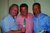 So good for you: Dennis Waterman, Howard Holdings’ Rupert Smith and ex-Australia rugby star Michael Lynagh
