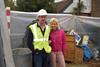 House proud: project manager Kris Digby (left) and Charlotte Grobien on site