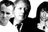 Gary Rhodes, Boris Johnson and Laurence Llewelyn-Bowen