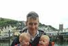 Chris Cole with daughters Isla and Hannah
