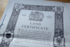 Land certificate