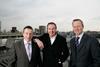 Up on the roof: Shearer project director Paul Newell, Guy Shearer and Delancey director Tim Haden Scott on what will 