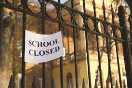School closed sign on railings shutterstock_569263987 Africa Studio
