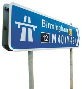 Motorway sign M40