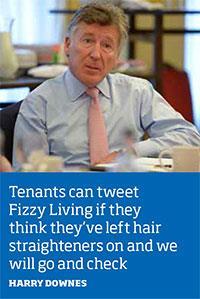 Harry Downes, managing director, Fizzy Living