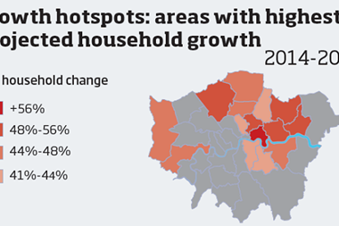 Growth hotspots map