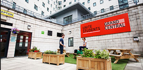 Unite Students accommodation at Grand Central in Liverpool