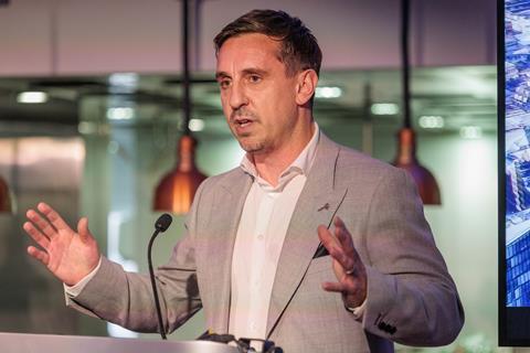 Gary Neville at the St Michael's launch