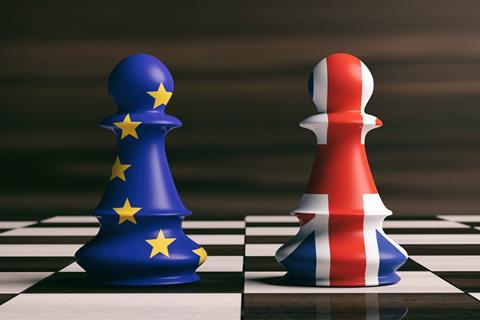 Brexit chess pieces