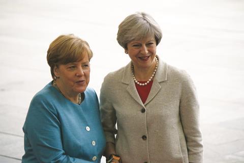 Merkel and May