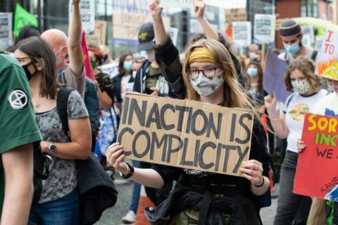Climate protest Manc