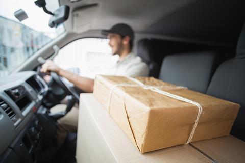 Parcel delivery courier