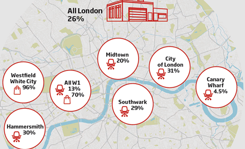 London Business Rates map