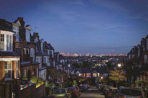 Muswell Hill houses skyline night shutterstock_2207730693 Dave Jacobs