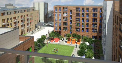 Atlas Residential first UK scheme Bow Square in Southampton