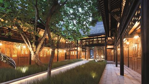 Courtyard of Chengdu China