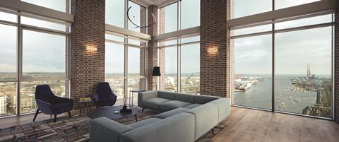 Penthouse Living room, Capital Dock scheme