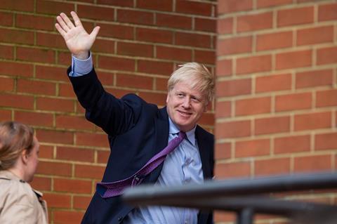 Boris waving