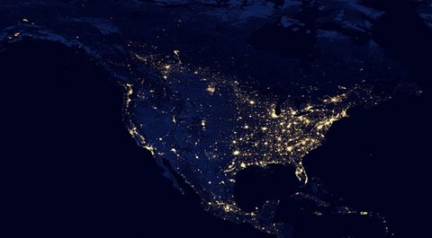 America from space
