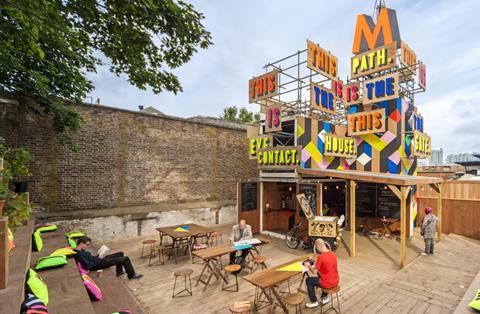 New movement: pop-up MVMNT cafe in Greenwich was built from shipping containers to serve London 2012 Olympic Games visitors